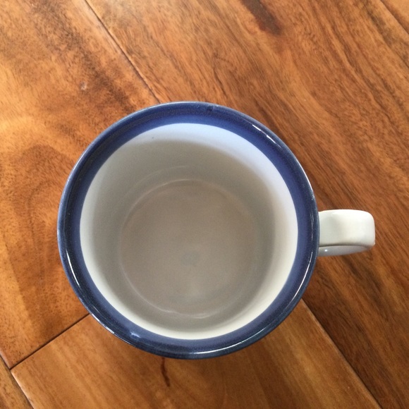 Vintage Delft Coffee Cup Blue Windmill Dutch Flower Hand Painted - Picture 2 of 4